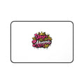 Hey Momma Desk Mat — Bold Retro Pop Art Mouse Pad for Moms