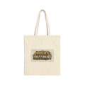 Canvas Tote Bag — ‘Hustle Different’ Gold Street-Style Graphic